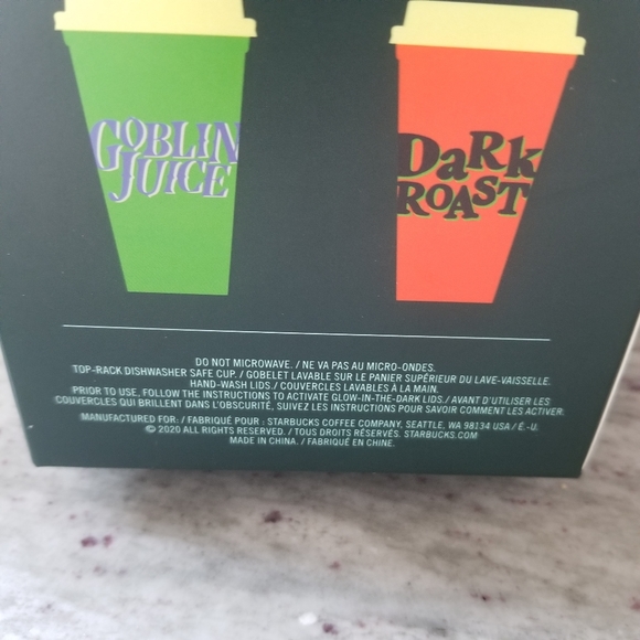 Starbucks Halloween Reusable Glow in the Dark cups - Picture 6 of 10